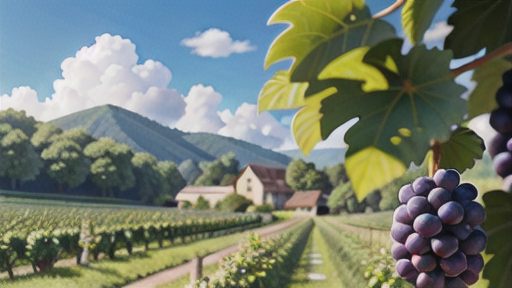 緑がかった粒とフレッシュなワイン