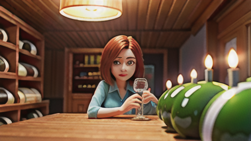 ピュピートルによる瓶の傾斜の調整