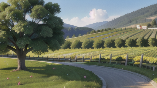 キアヴェンナスカの畑と栽培