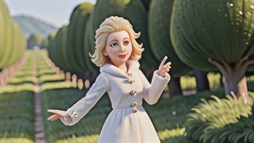 白い産毛に包まれた貴婦人