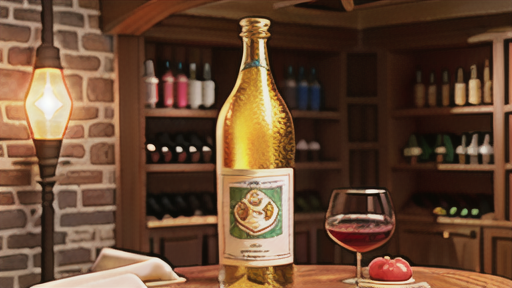 黄金に輝くセロファンに包まれたキュヴェ